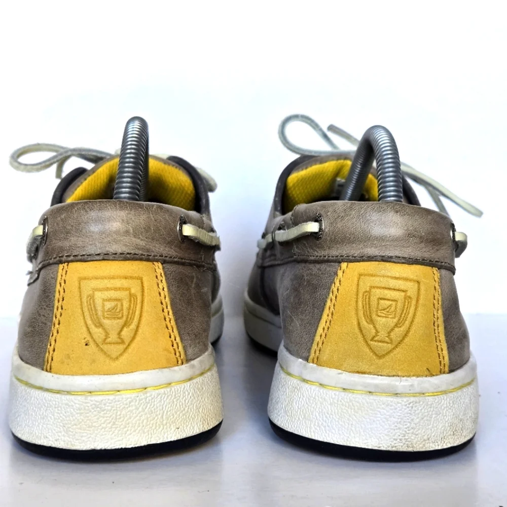 Sperry Top-Sider Cup Grey Leather Boat Shoes - Mens Size US 10 M Model #0219212